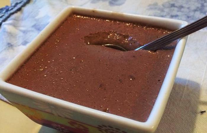 Mousse de chocolate con harina de konjac
